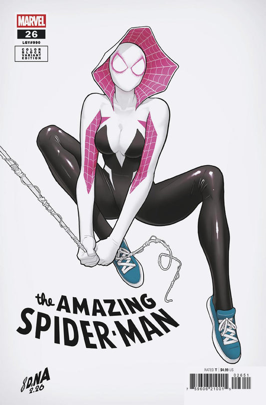AMAZING SPIDER-MAN #26 DAVID NAKAYAMA COLOR BLOCK WHITE VAR [DS] (Backorder, Allow 4-5 Weeks)
