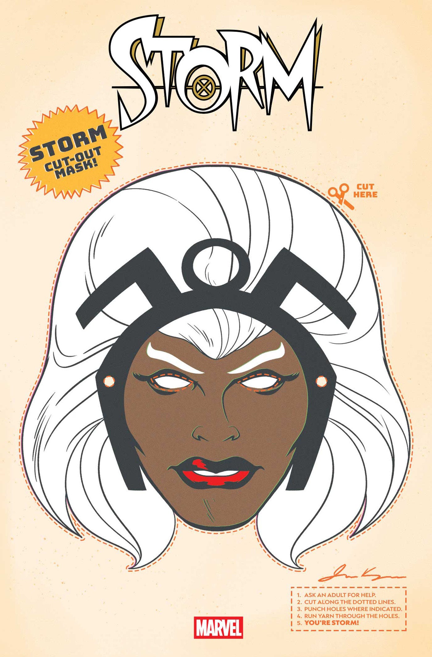 STORM #12 RETRO HALLOWEEN MASK VAR (Backorder, Allow 4-5 Weeks)
