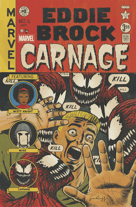 EDDIE BROCK CARNAGE #6 JIM RUGG RETRO VISION VAR (Backorder, Allow 4-5 Weeks)