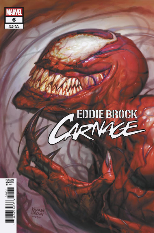EDDIE BROCK CARNAGE #6 RYAN BROWN VAR (Backorder, Allow 4-5 Weeks)