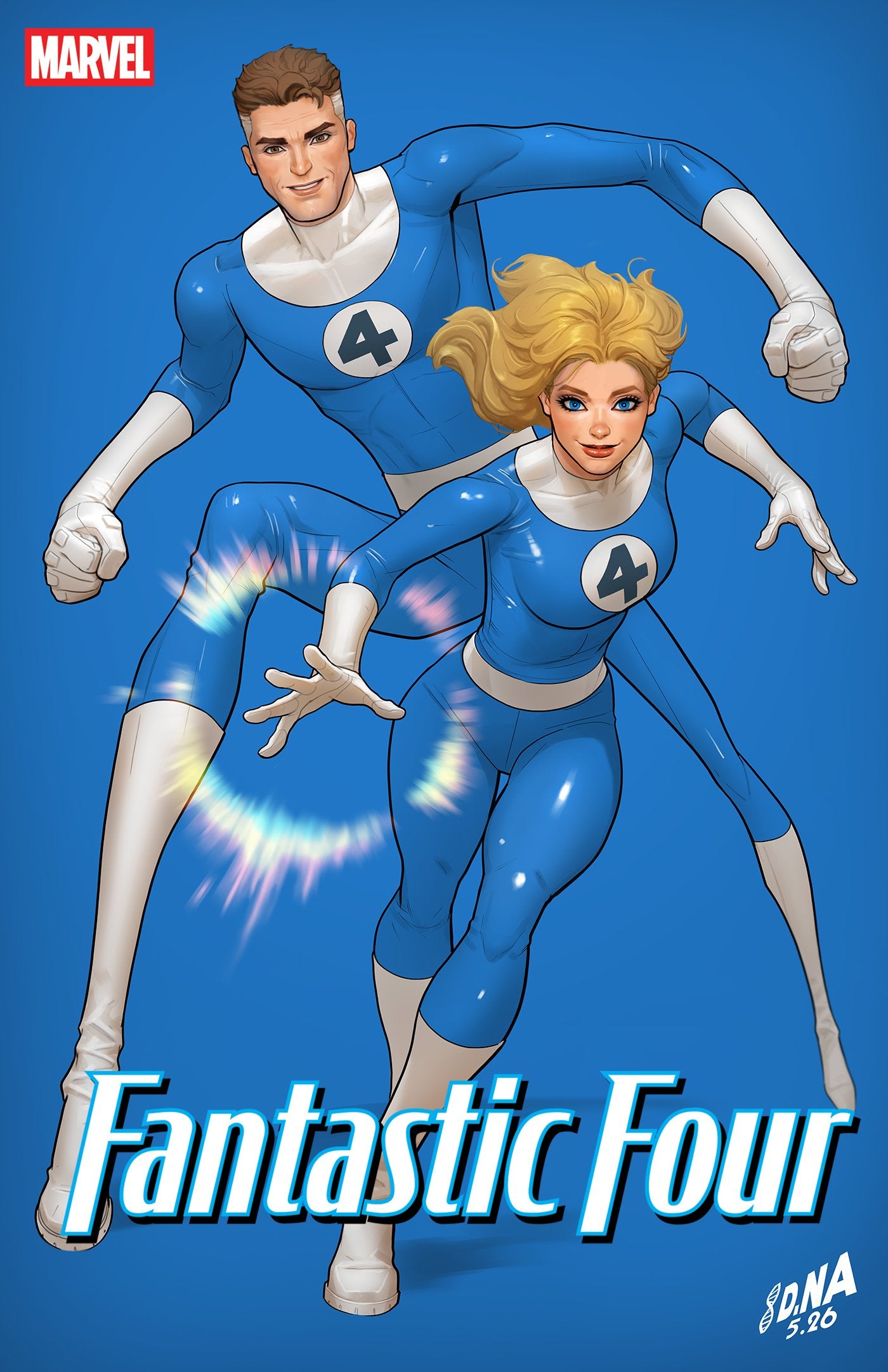 FANTASTIC FOUR #14 DAVID NAKAYAMA COLOR BLOCK BLUE VAR (15 Jul Release)