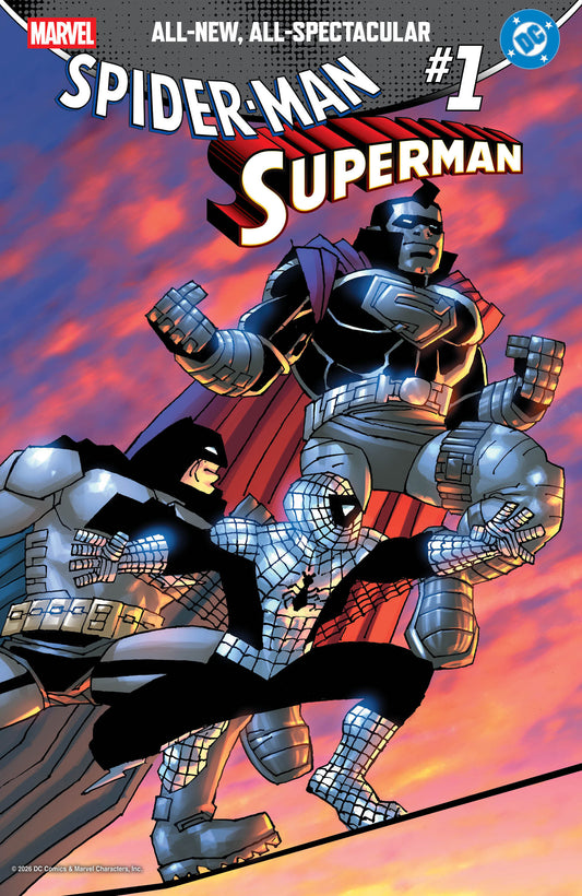 MARVEL/DC: SPIDER-MAN/SUPERMAN #1 INCV 1:50 FRANK MILLER VAR (Limit 1 per person)