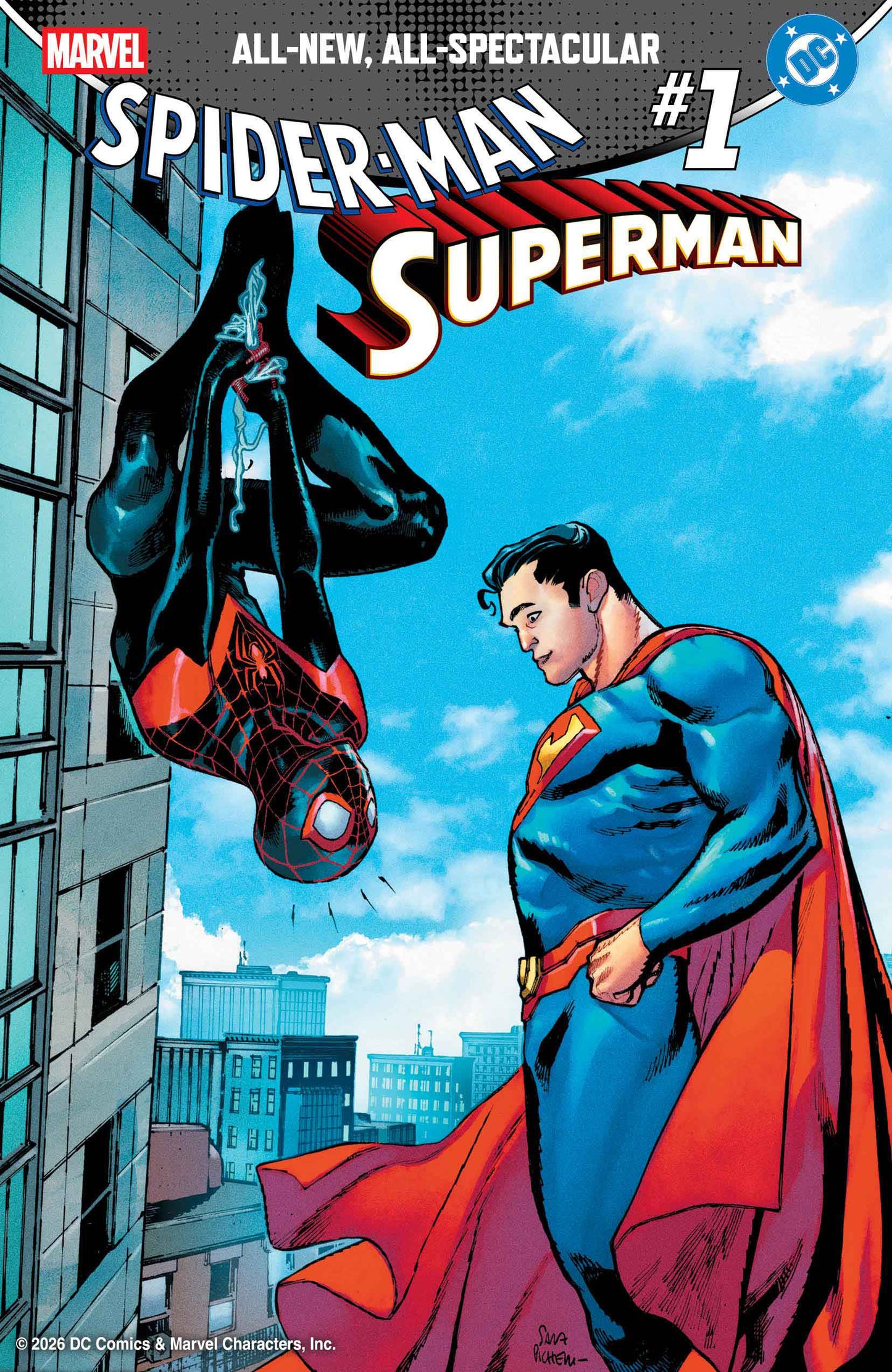 MARVEL/DC: SPIDER-MAN/SUPERMAN #1 SARA PICHELLI VAR (22 Apr Release)