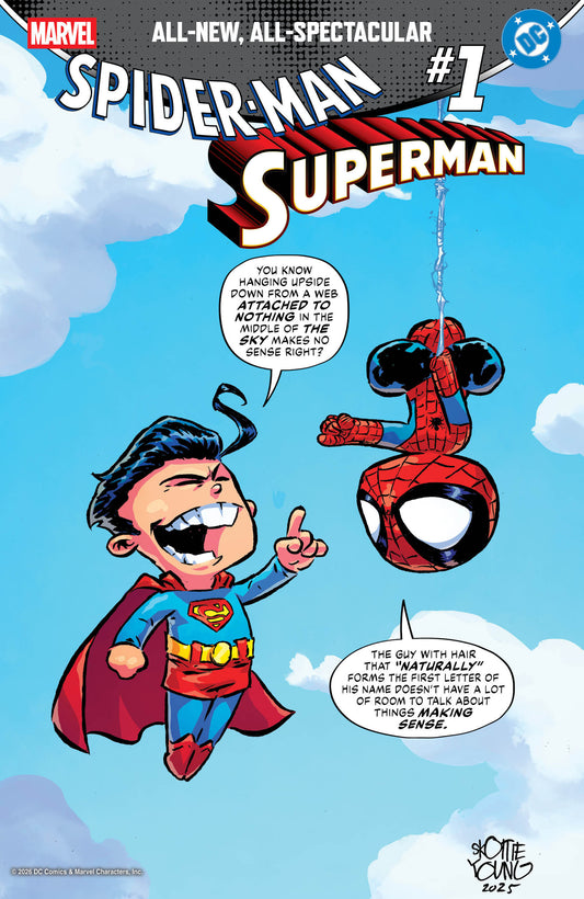 MARVEL/DC: SPIDER-MAN/SUPERMAN #1 SKOTTIE YOUNG VAR (22 Apr Release)