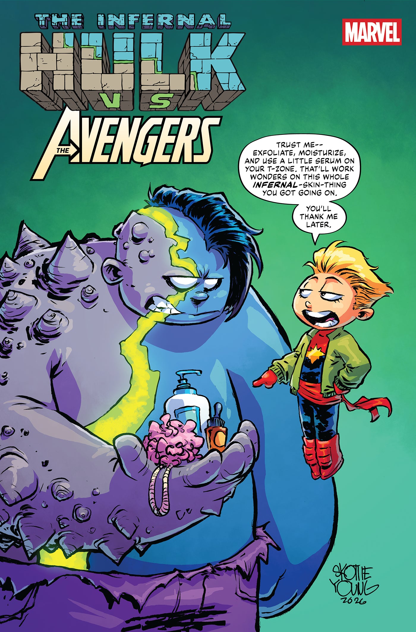 INFERNAL HULK VS. AVENGERS #1 COVER B SKOTTIE YOUNG VAR | MARVEL | Comicbookeroo