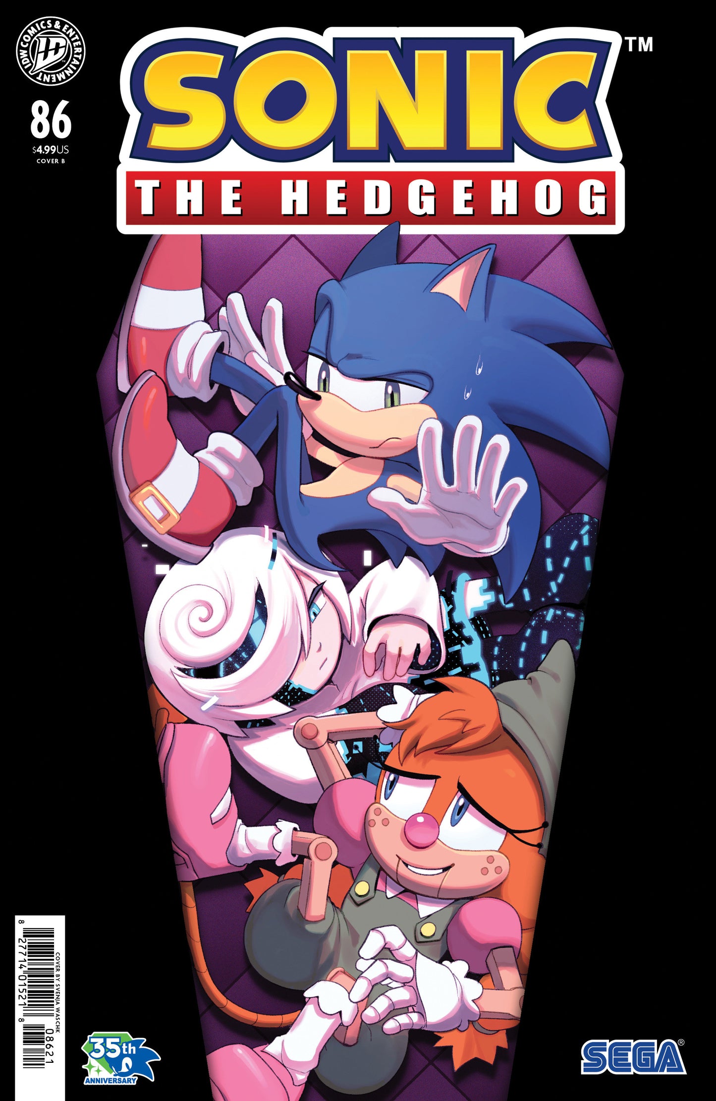 SONIC THE HEDGEHOG #86 VAR B (WASCHK) (Backorder, Allow 4-5 Weeks)
