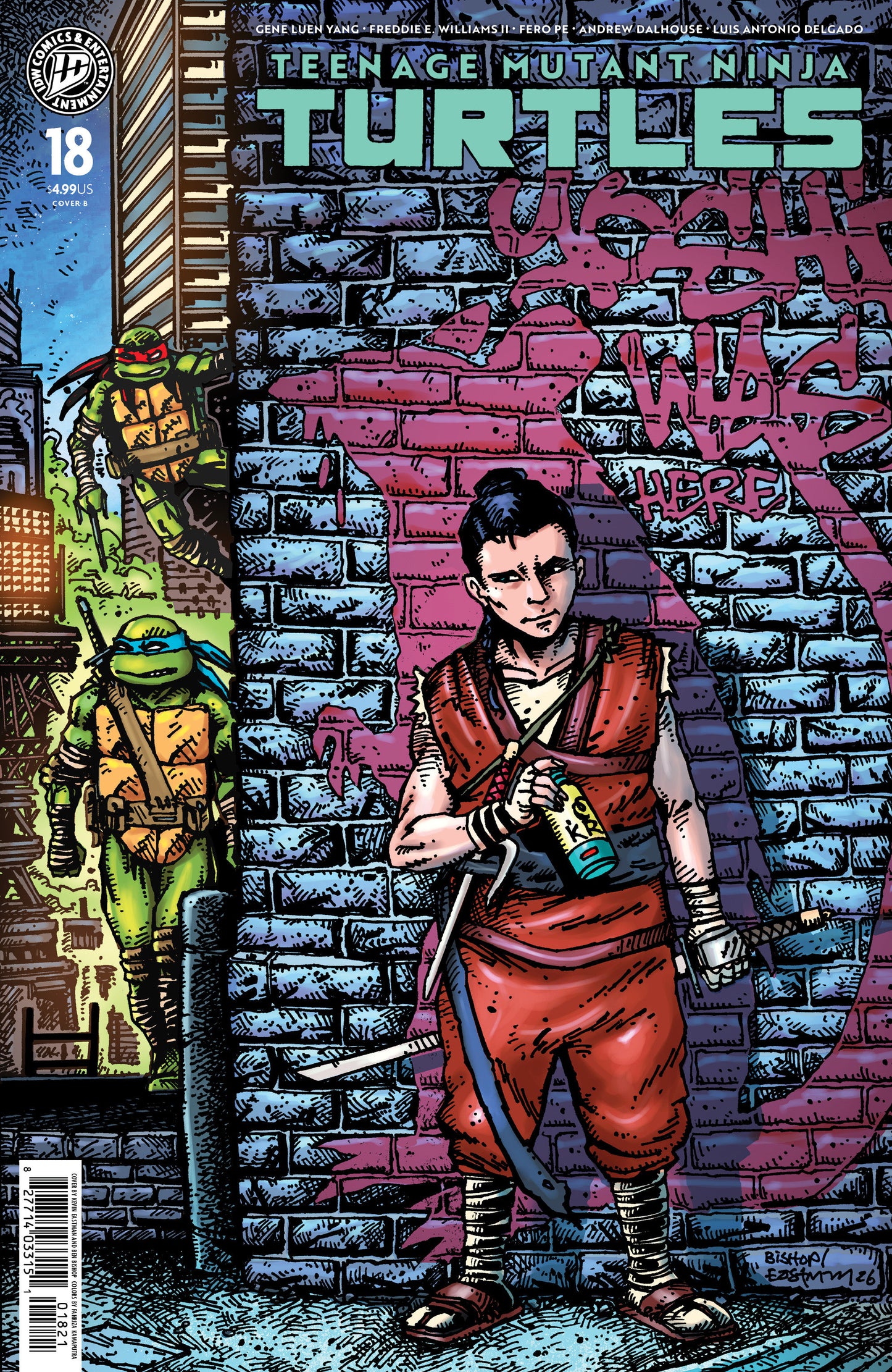 TEENAGE MUTANT NINJA TURTLES 2024 #18 VAR B (EASTMAN & BISHOP) (Backorder, Allow 4-5 Weeks)