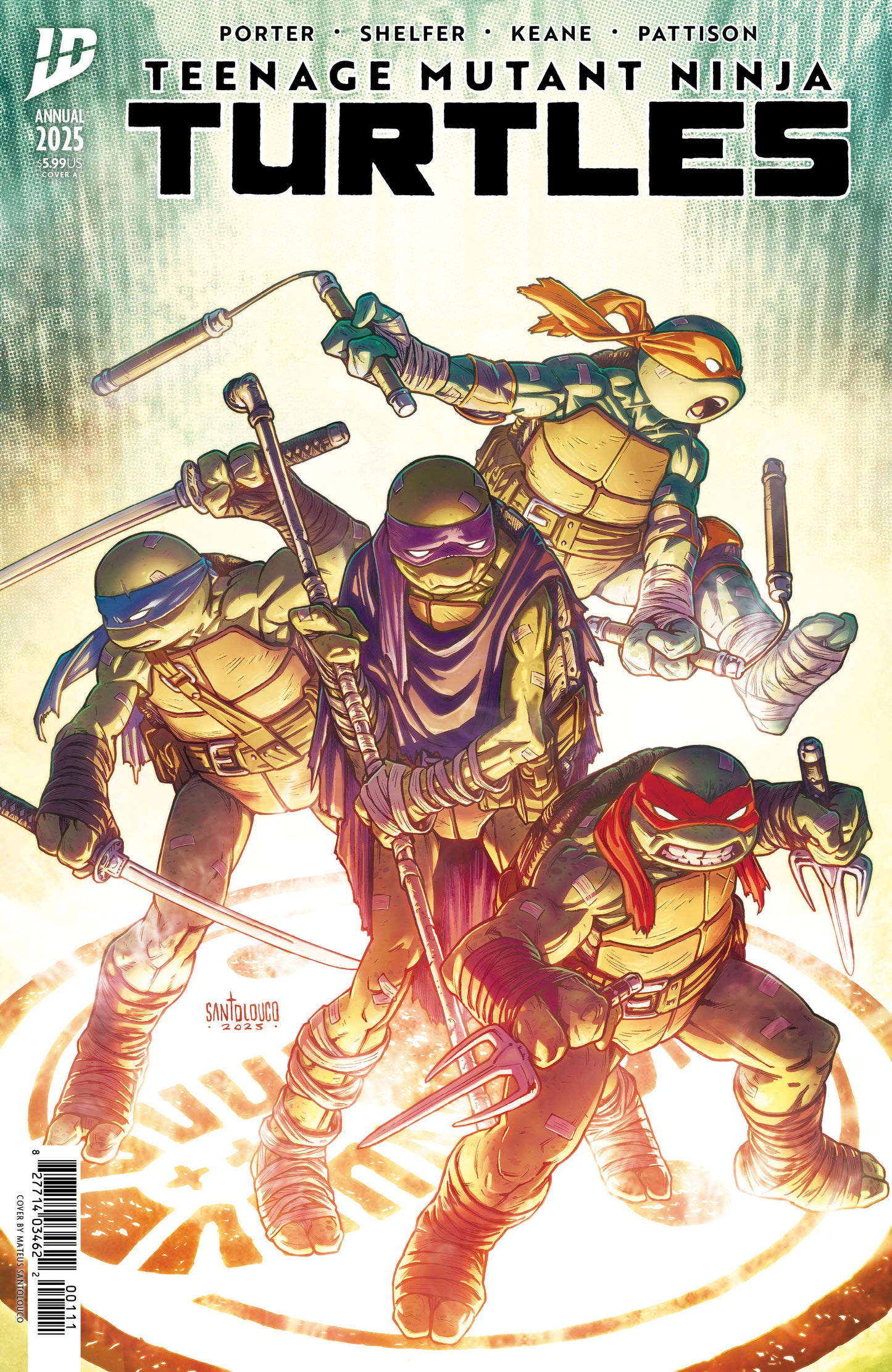 TEENAGE MUTANT NINJA TURTLES: ANNUAL 2025 COVER A (SANTOLOUCO) (Backorder, Allow 4-5 Weeks)
