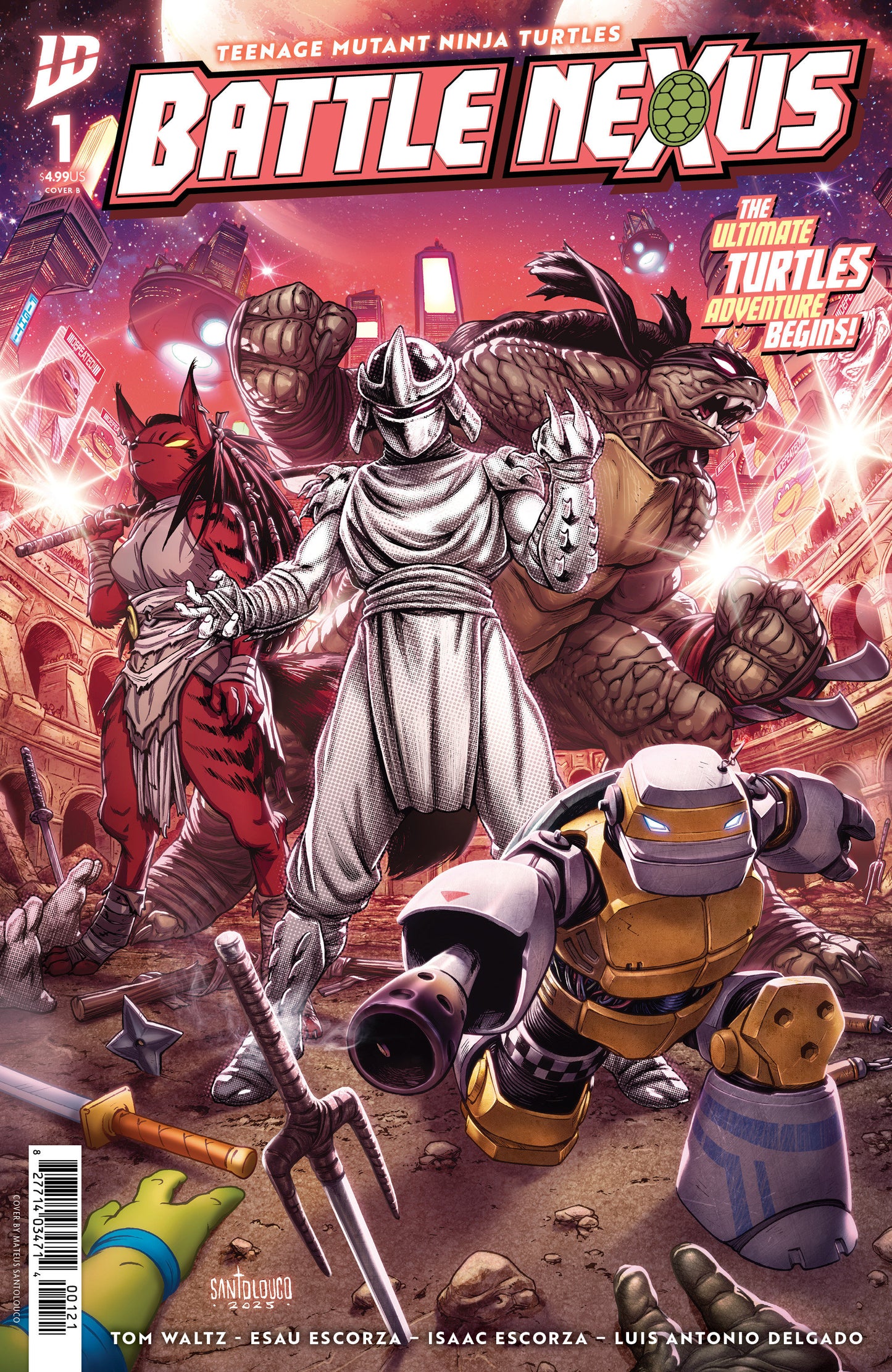 TEENAGE MUTANT NINJA TURTLES: BATTLE NEXUS #1 VAR B (SANTOLOUCO) (Backorder, Allow 4-5 Weeks)