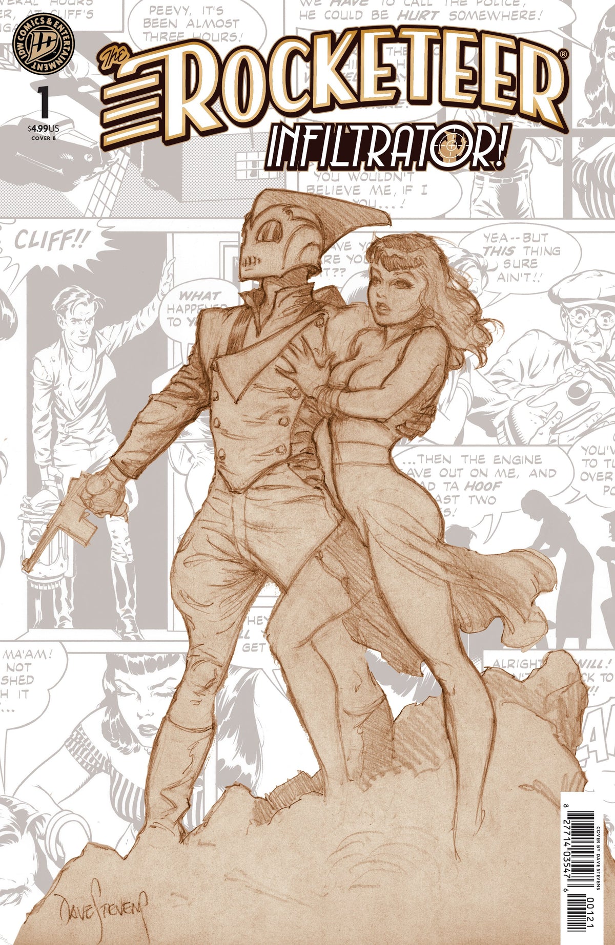 THE ROCKETEER: INFILTRATOR! #1 VAR B (STEVENS) (Backorder, Allow 4-5 Weeks)