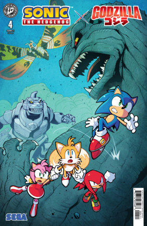 SONIC THE HEDGEHOG X GODZILLA #4 COVER A