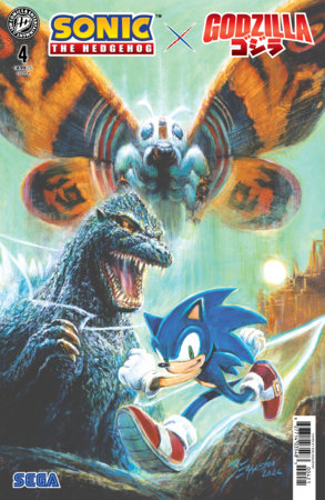 SONIC THE HEDGEHOG X GODZILLA #4 VAR B