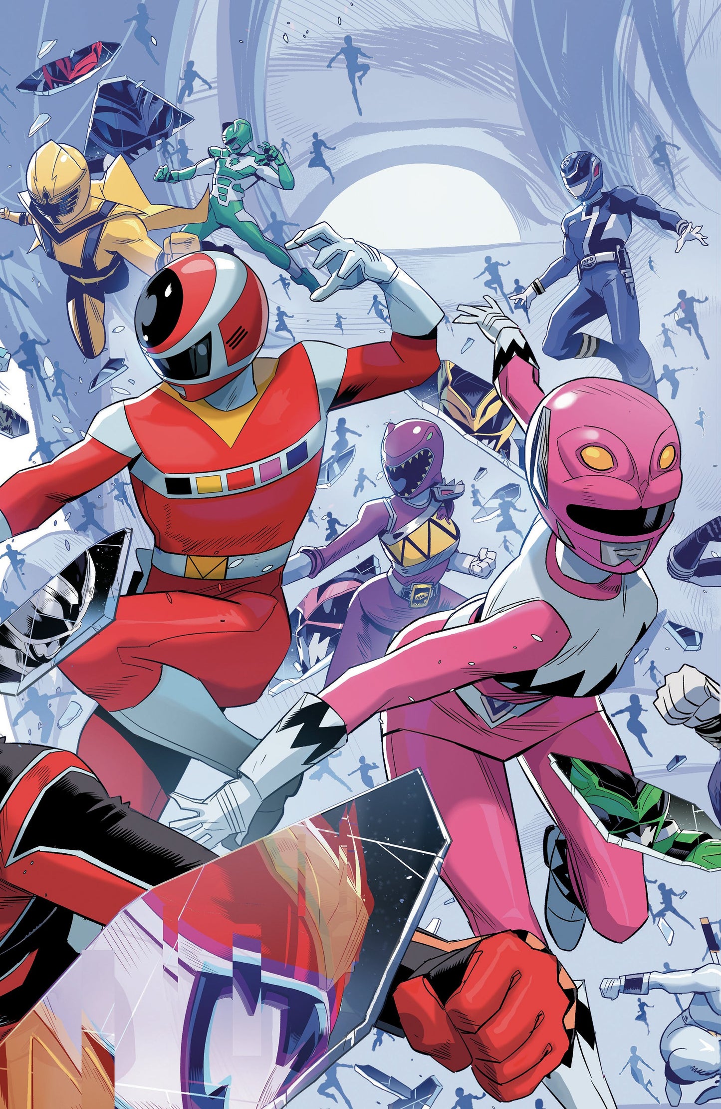 POWER RANGERS UNLIMITED #2 C EVERY RANGER EVER CARD STOCK CONNECTING VAR (FULL ART, ZONNO) (12 Aug Release)