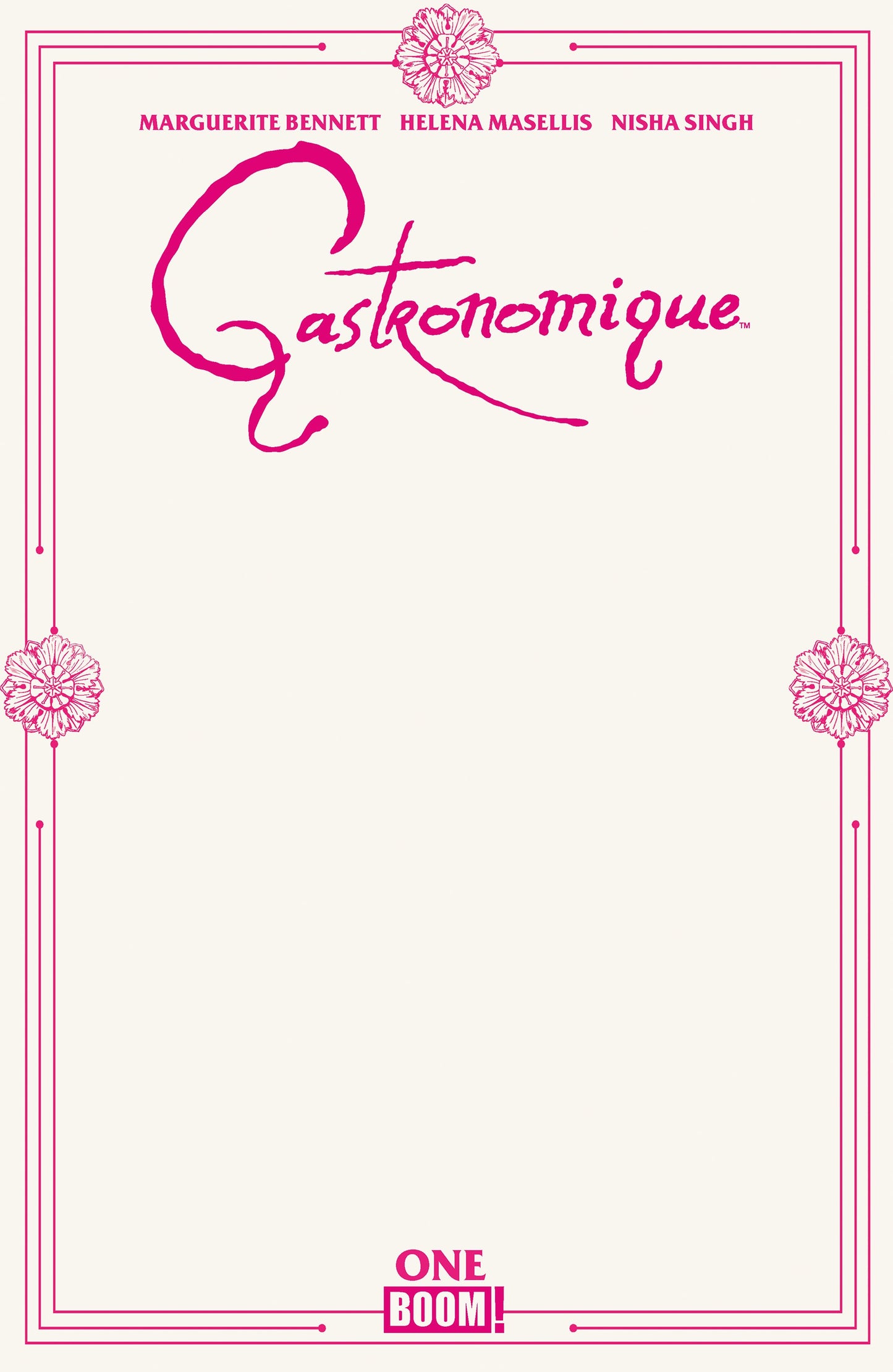 GASTRONOMIQUE #1 D BLANK SKETCH VAR (12 Aug Release)