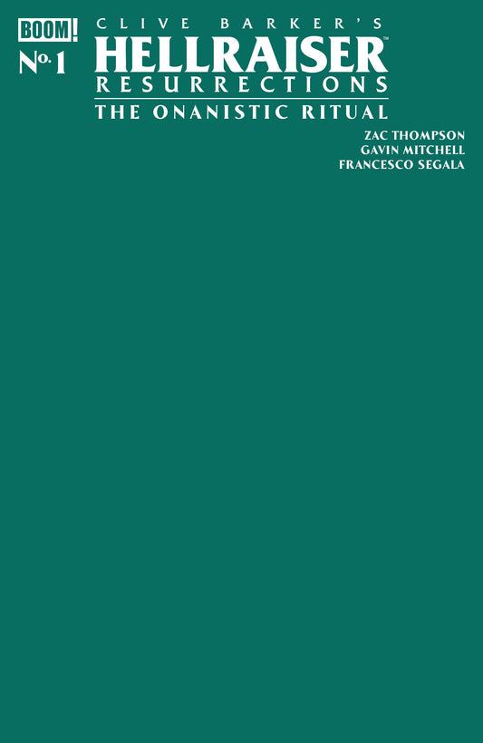 HELLRAISER: RESURRECTIONS - THE ONANISTIC RITUAL #1 C GREEN BLANK SKETCH VAR