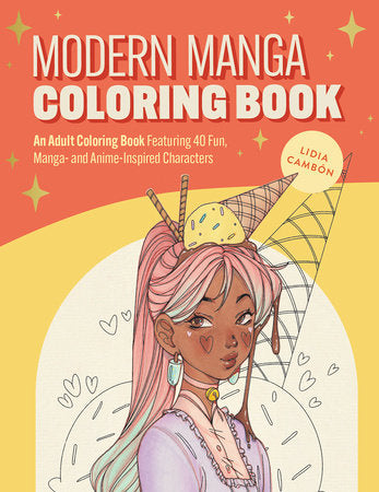 THE MODERN MANGA COLORING BOOK (Backorder, Allow 4-5 Weeks)
