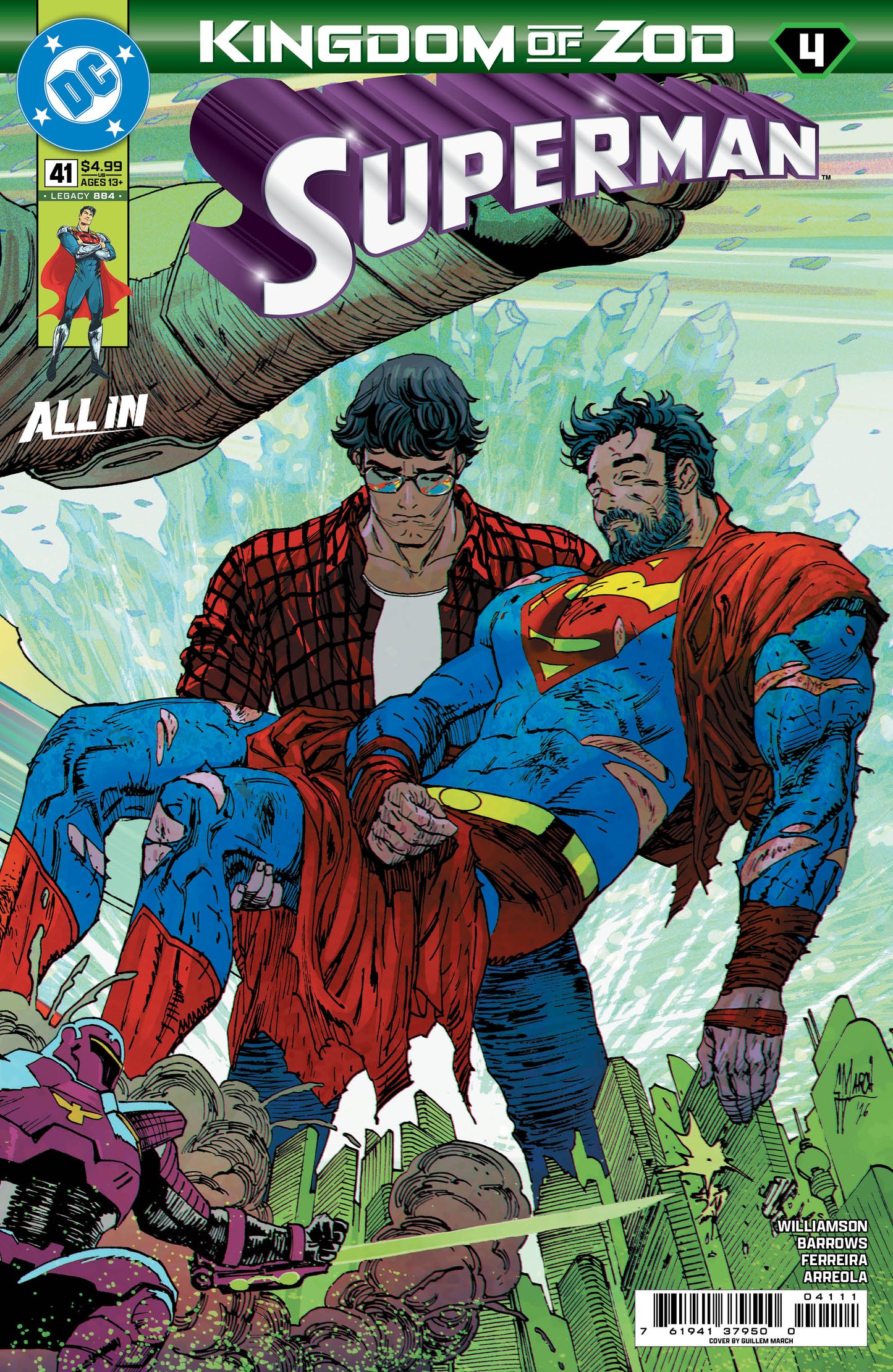 SUPERMAN #41 CVR A GUILLEM MARCH CONNECTING (KINGDOM OF ZOD) | DC COMICS | Comicbookeroo
