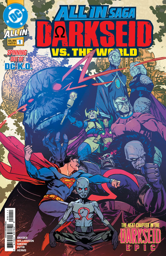DC ALL IN SAGA DARKSEID VS THE WORLD #1 (ONE SHOT) CVR A SANFORD GREENE | DC COMICS | Comicbookeroo