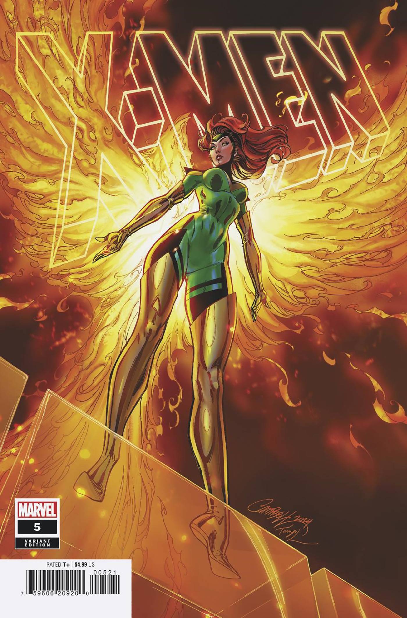 X-MEN #5 J SCOTT CAMPBELL JEAN GREY VAR - Comicbookeroo