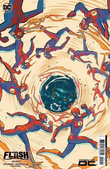 FLASH #1 CVR G INC 1:25 RILEY ROSSMO CARD STOCK VAR - Comicbookeroo