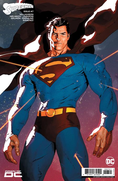 SUPERMAN #7 CVR H INC 1:25 GERALD PAREL CARD STOCK VAR (#850) - Comicbookeroo