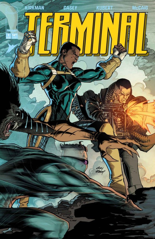 TERMINAL #1 CVR A ANDY KUBERT & DAVE MCCAIG CONNECTING WRAPAROUND (MR) (22 Jul Release)