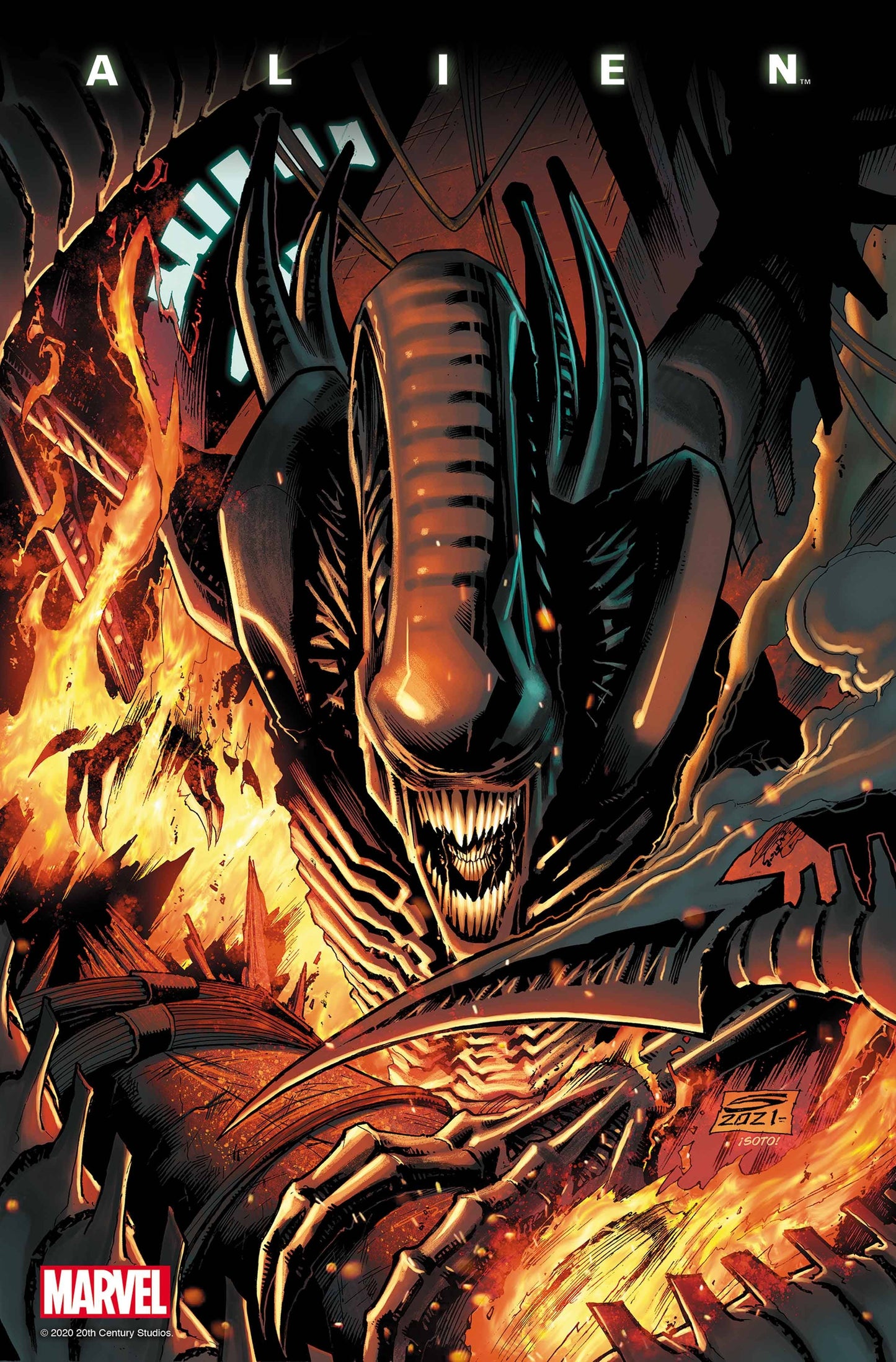 ALIEN (2021) #7 SANDOVAL VAR 1:25 INCV - Comicbookeroo