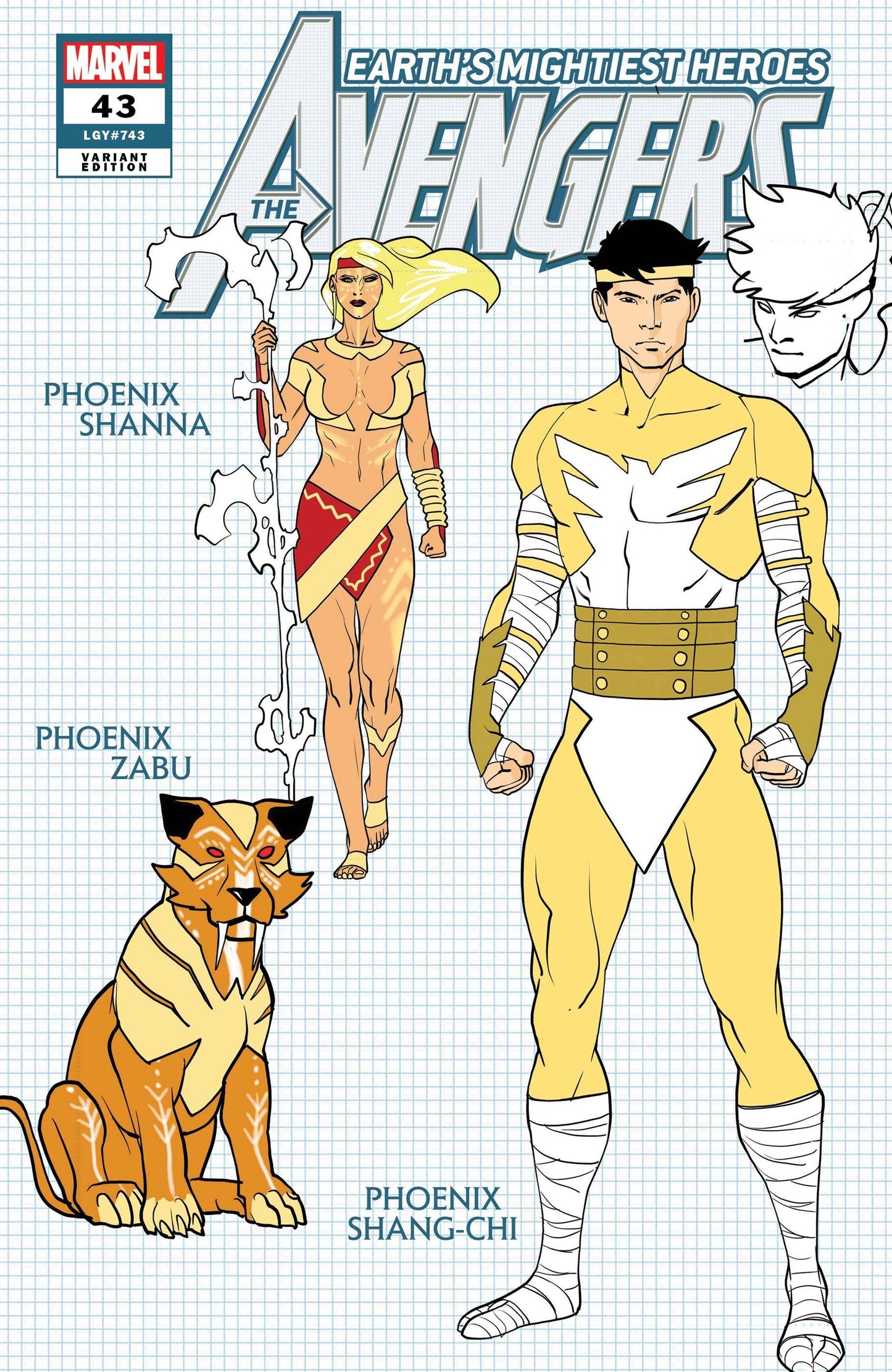 AVENGERS (2018) #43 GARRON DESIGN VAR 1:10 INCV - Comicbookeroo