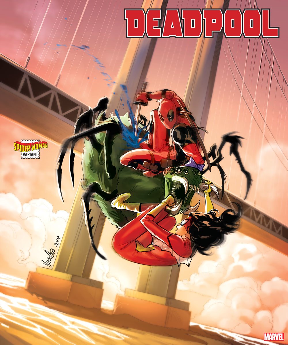 DEADPOOL (2019) #5 ANDOLFO SPIDER-WOMAN VAR - Comicbookeroo