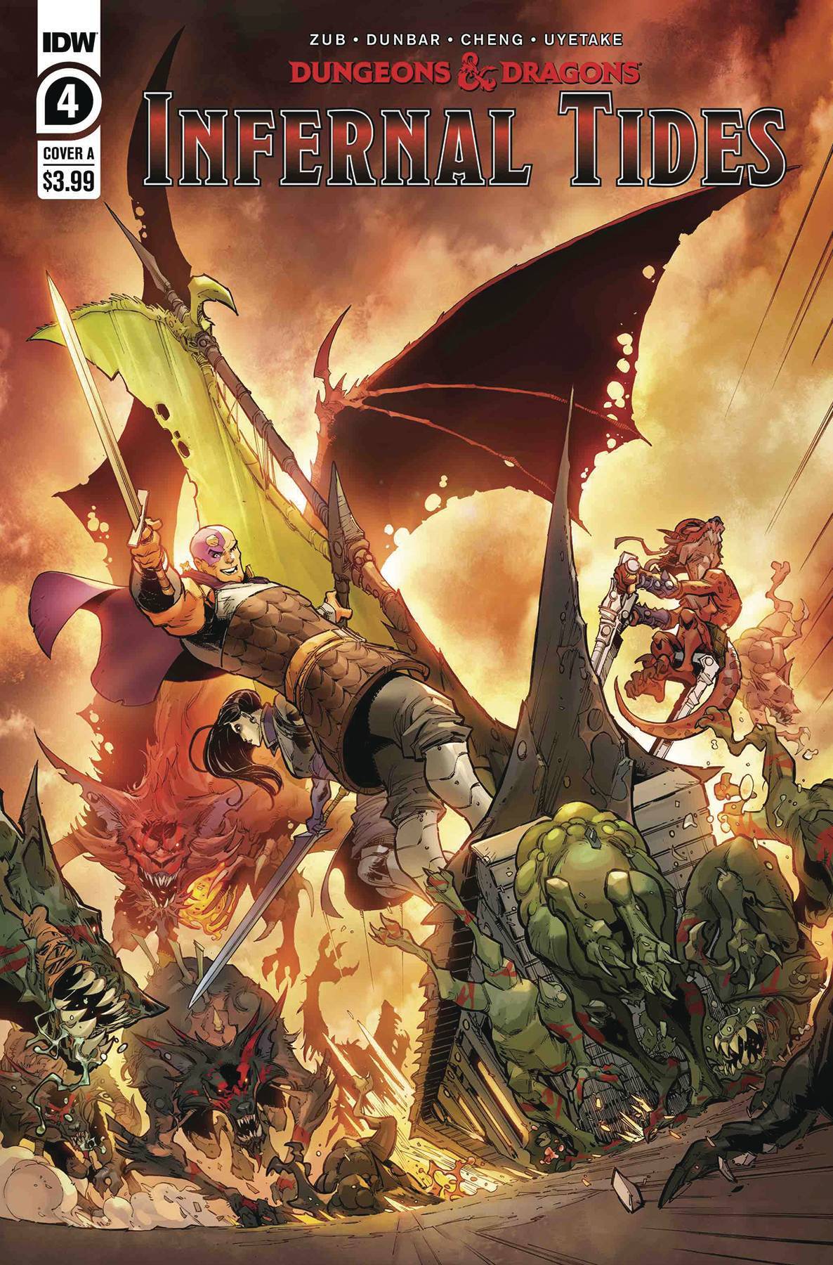 DUNGEONS & DRAGONS INFERNAL TIDES #4 (OF 5) CVR A DUNBAR (C: - Comicbookeroo