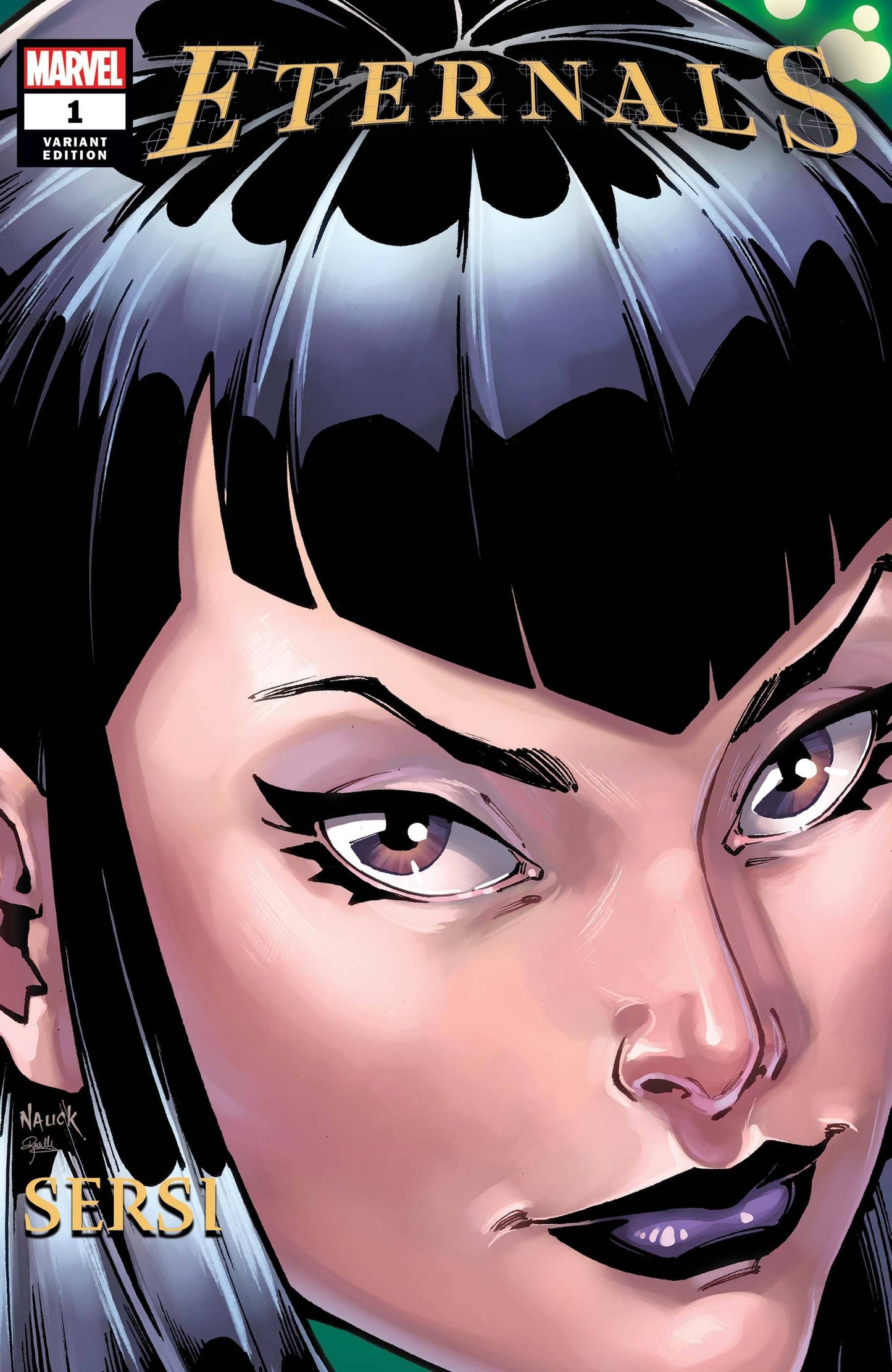 ETERNALS #1 NAUCK HEADSHOT VAR - Comicbookeroo