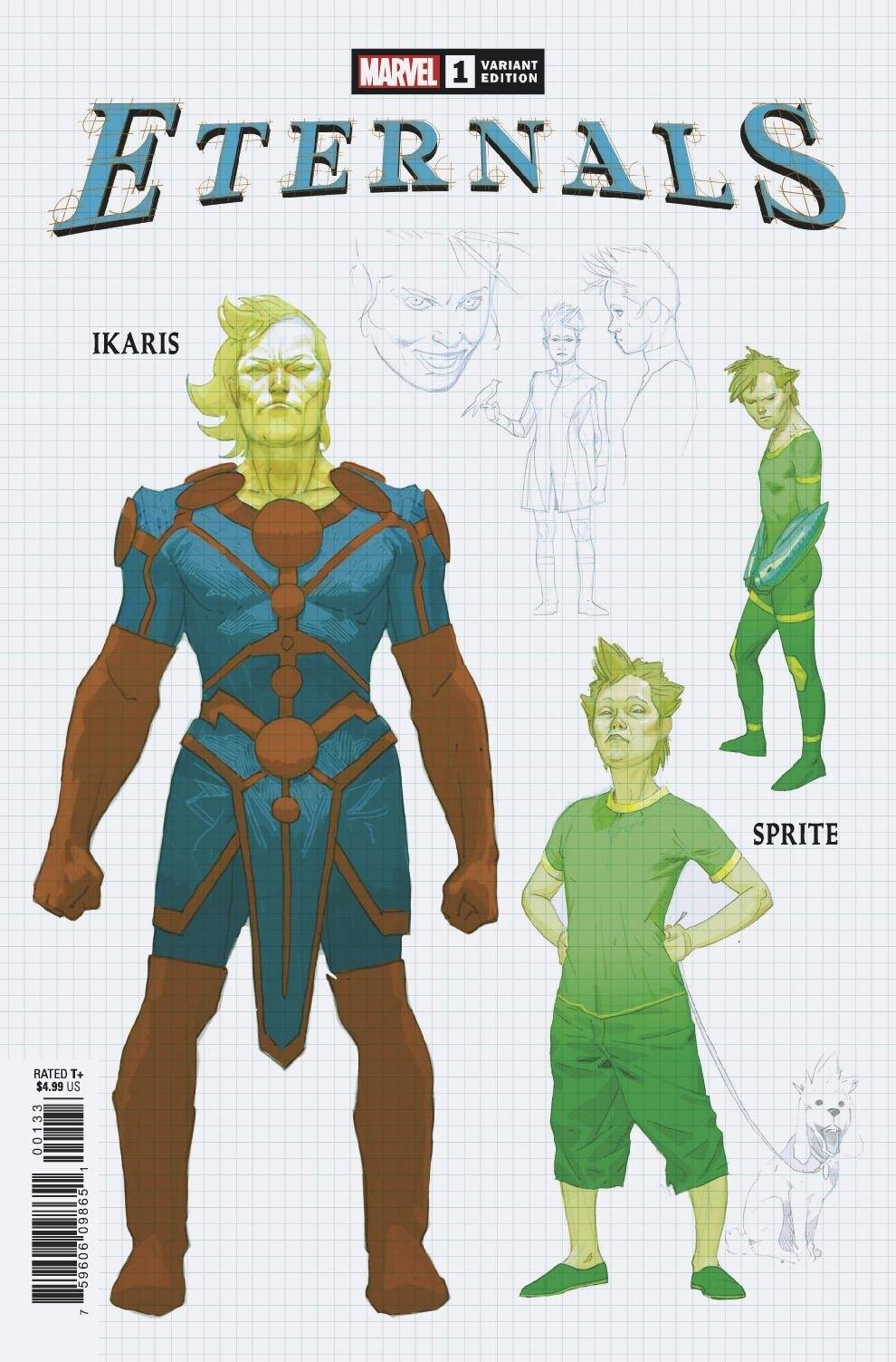 ETERNALS #1 RIBIC DESIGN VAR 1:10 INCV - Comicbookeroo