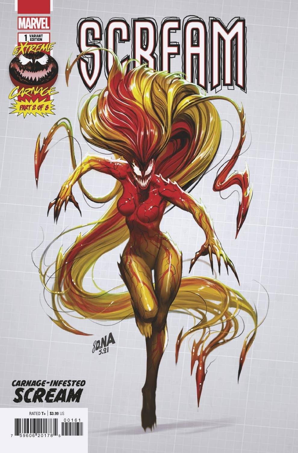EXTREME CARNAGE SCREAM #1 NAKAYAMA DESIGN VAR 1:10 INCV - Comicbookeroo
