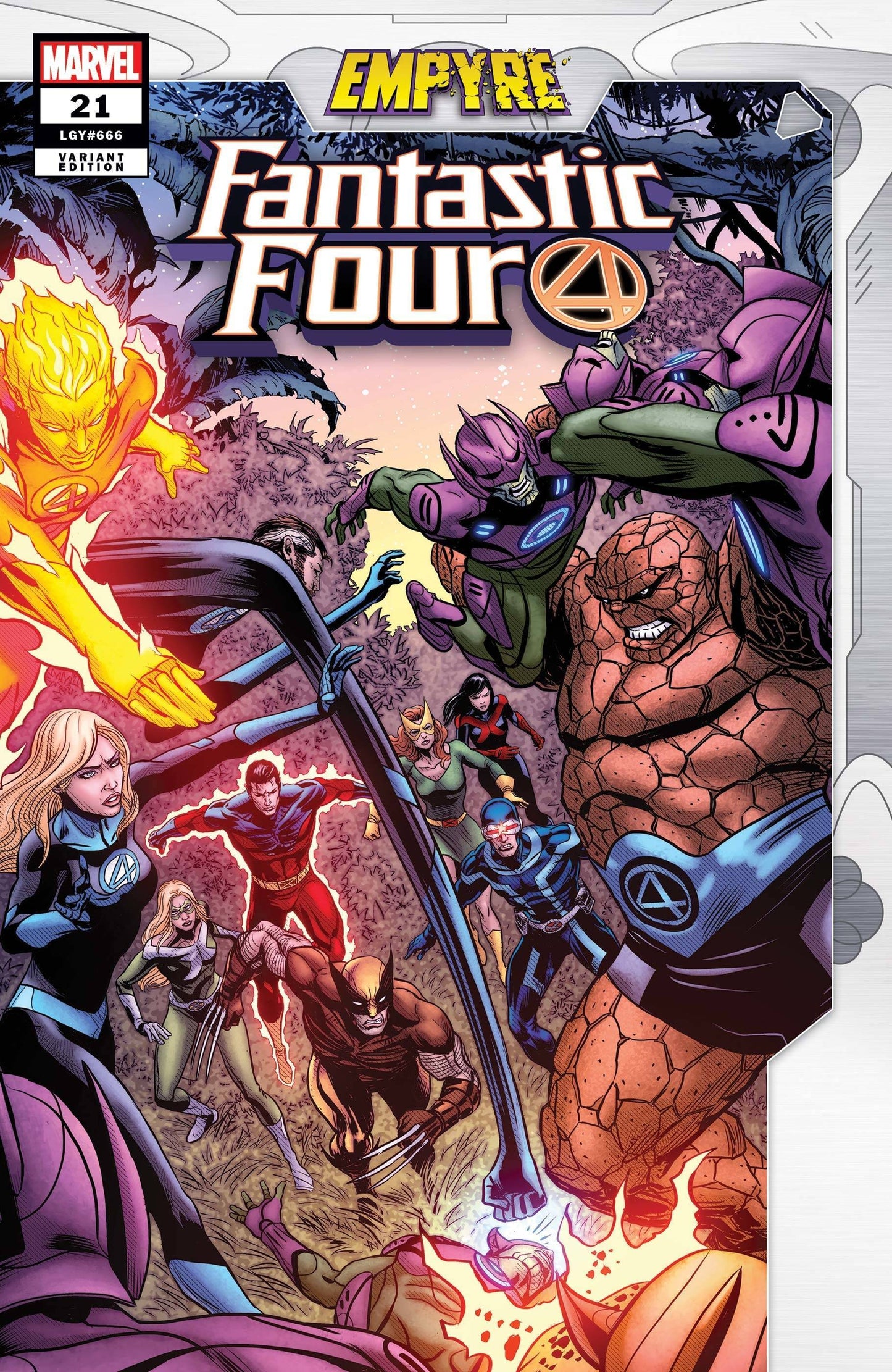 FANTASTIC FOUR (2018) #21 ZIRCHER CONFRONTATION VAR EMP - Comicbookeroo