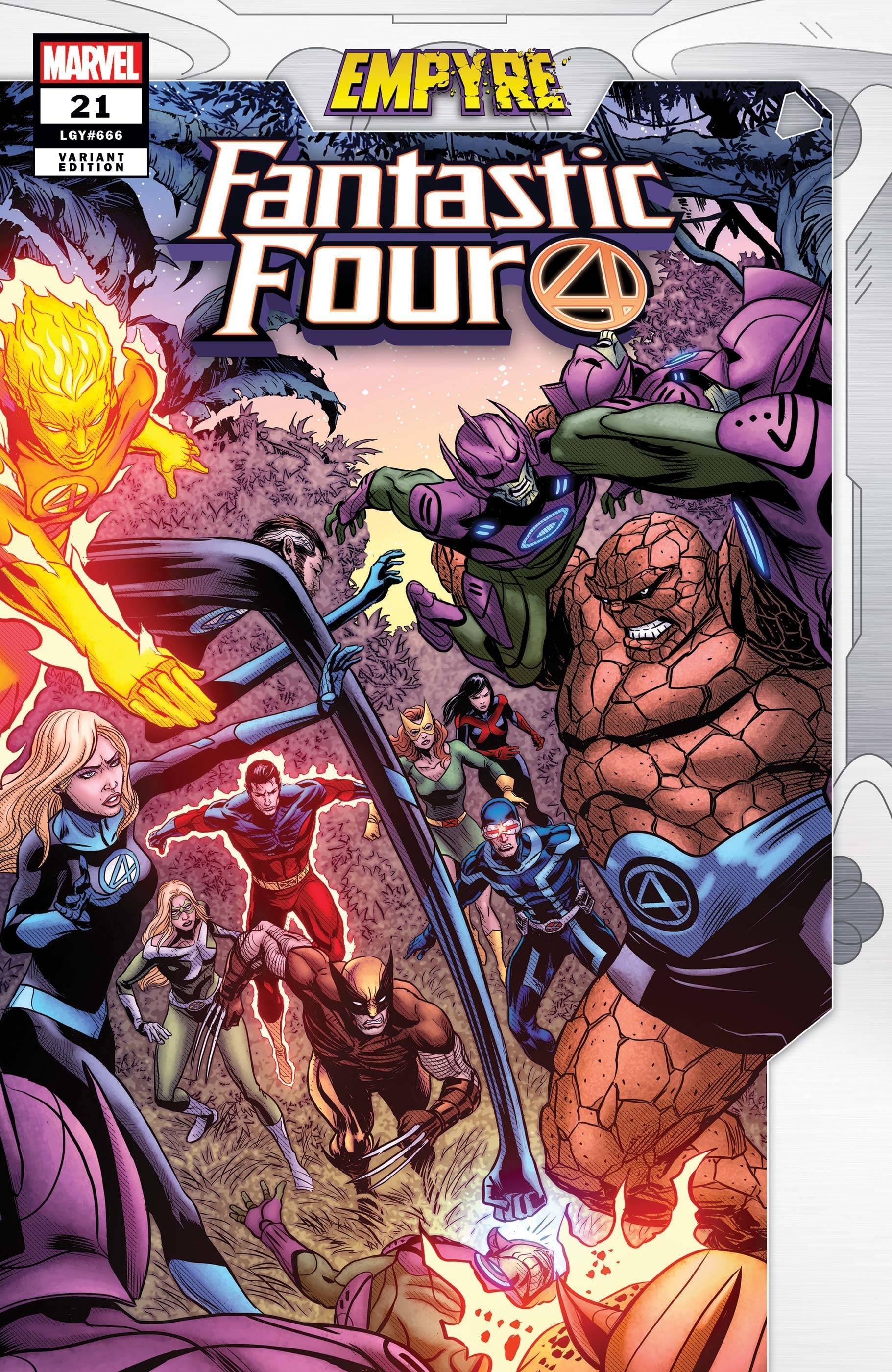 FANTASTIC FOUR (2018) #21 ZIRCHER CONFRONTATION VAR EMP - Comicbookeroo