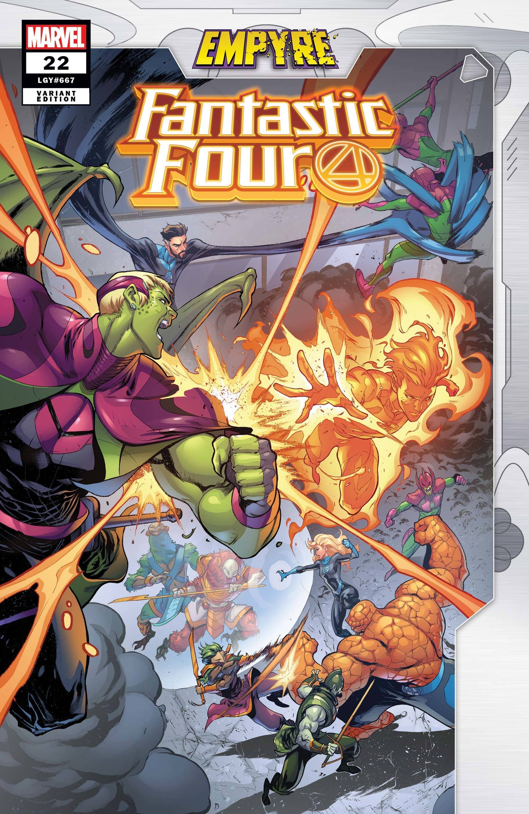 FANTASTIC FOUR (2018) #22 COELLO EMPYRE VAR EMP - Comicbookeroo