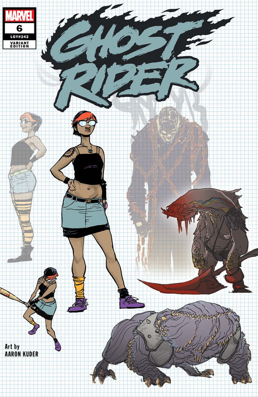 GHOST RIDER (2019) #6 1:10 KUDER DESIGN VAR - Comicbookeroo