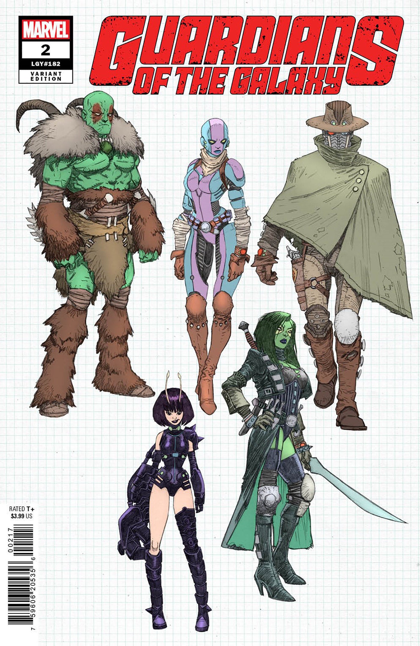 GUARDIANS OF THE GALAXY #2 INCV 1:10 WALKER DESIGN VAR - Comicbookeroo