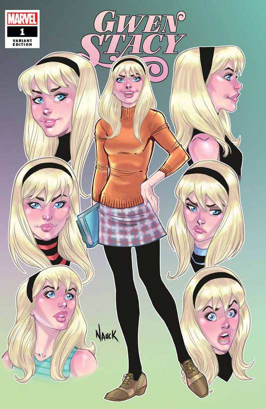 GWEN STACY #1 (OF 5) NAUCK FACES OF GWEN VAR - Comicbookeroo