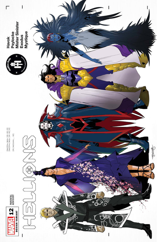 HELLIONS #12 SEGOVIA CHARACTER DESIGN VAR GALA - Comicbookeroo