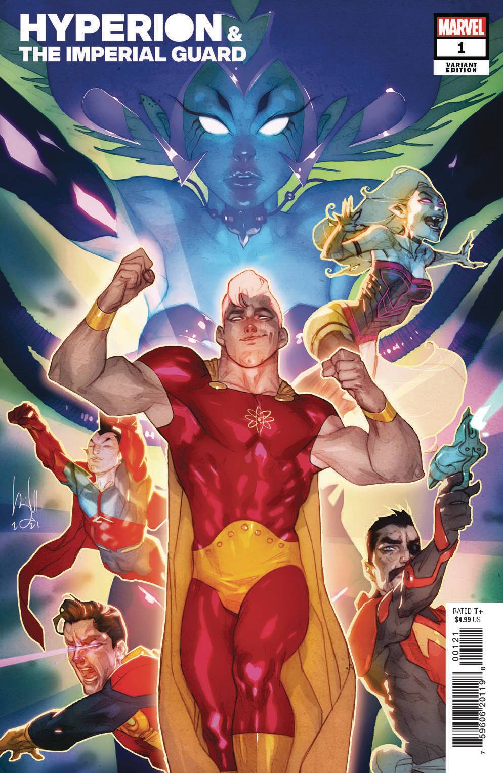 HEROES REBORN HYPERION AND IMPERIAL GUARD #1 CALDWELL VAR - Comicbookeroo