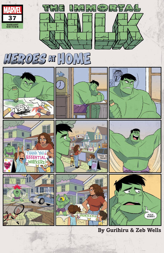 IMMORTAL HULK #37 GURIHIRU HEROES AT HOME VAR - Comicbookeroo