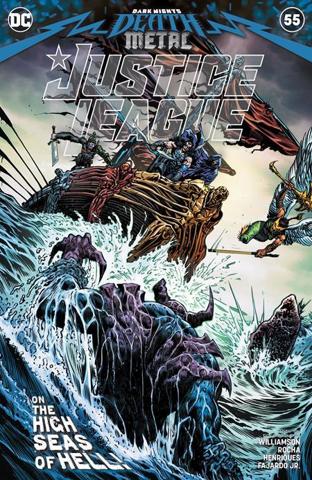 JUSTICE LEAGUE #55 CVR A LIAM SHARP (DARK NIGHTS DEATH METAL) - Comicbookeroo