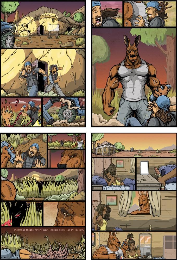 KILLEROO / THE 4HORSEMEN: Long Way back from Hell CVR A STUART BLACK - Comicbookeroo