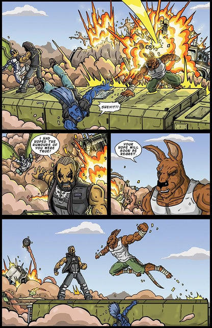 KILLEROO / THE 4HORSEMEN: Long Way back from Hell CVR A STUART BLACK - Comicbookeroo