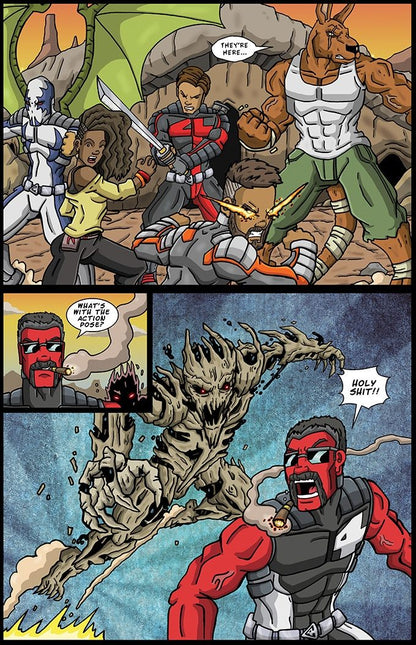 KILLEROO / THE 4HORSEMEN: Long Way back from Hell CVR A STUART BLACK - Comicbookeroo
