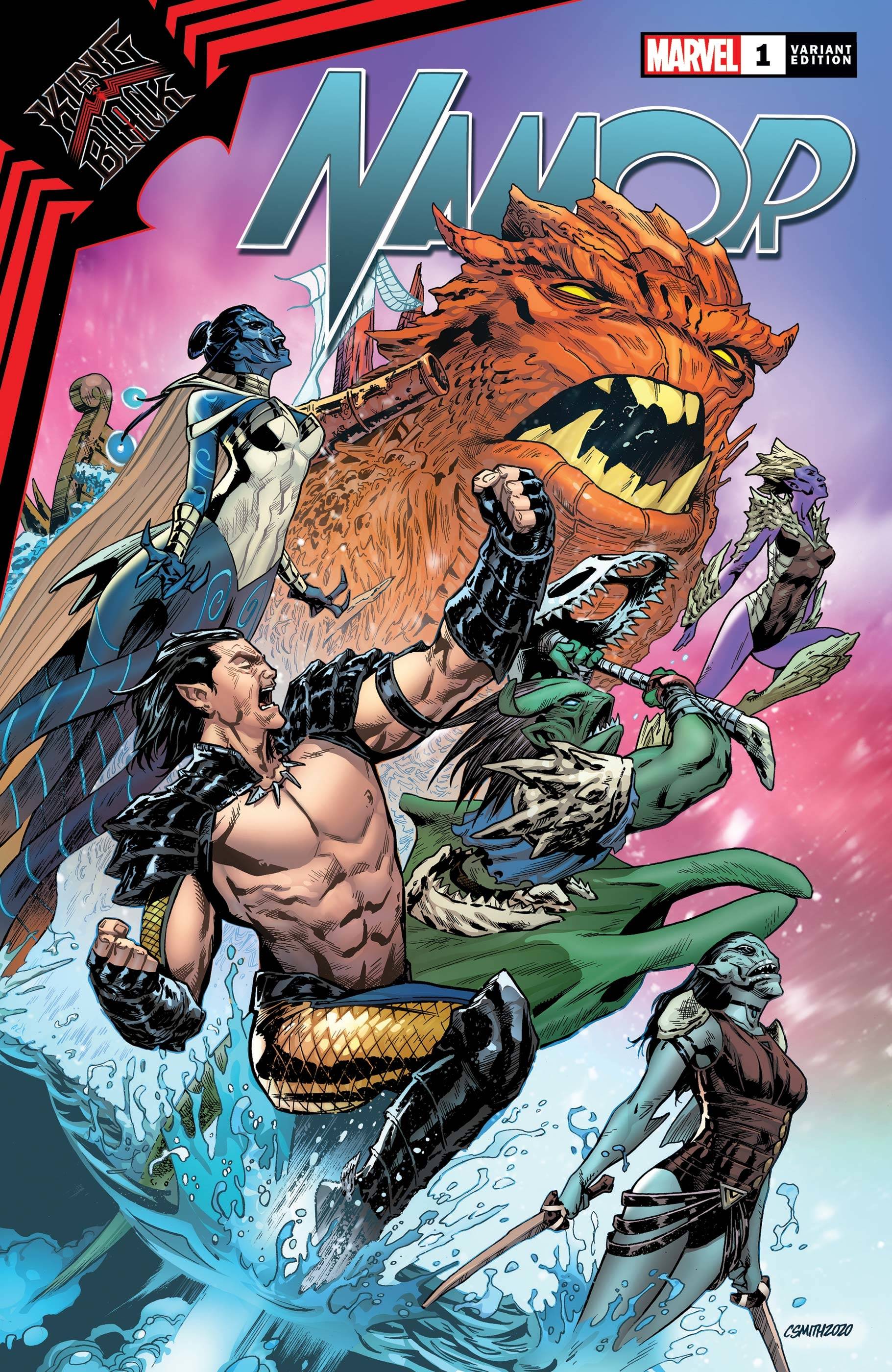 KING IN BLACK NAMOR #1 (OF 5) SMITH VAR - Comicbookeroo
