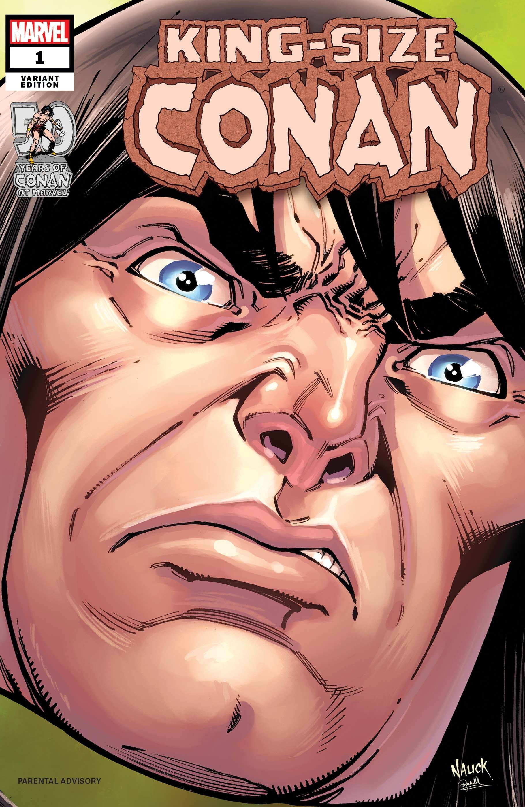 KING-SIZE CONAN #1 NAUCK HEADSHOT VAR - Comicbookeroo