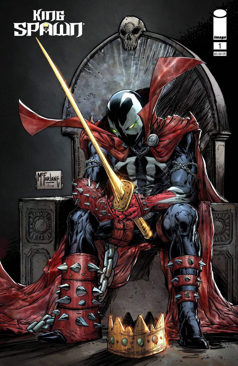 KING SPAWN #1 CVR B MCFARLANE - Comicbookeroo