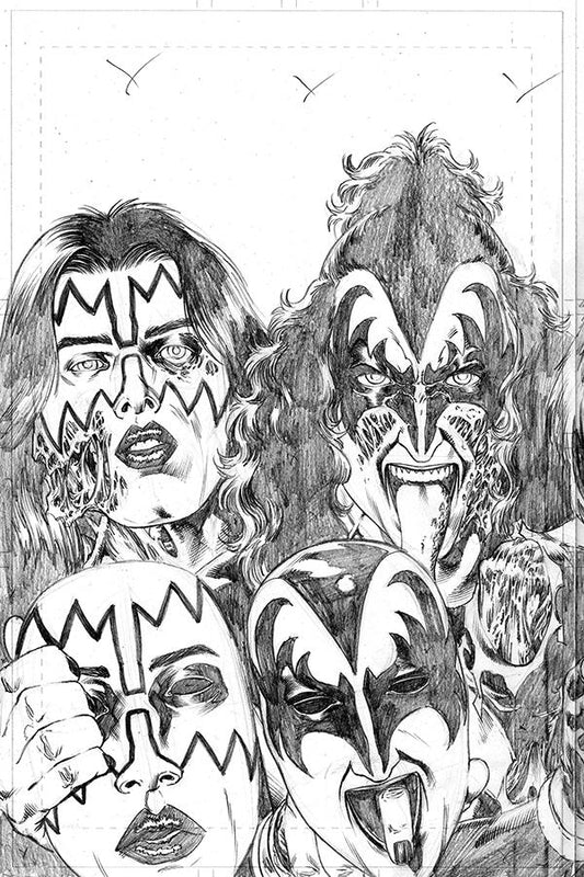 KISS ZOMBIES #5 1:11 BUCHEMI PENCILS FOC INCV - Comicbookeroo